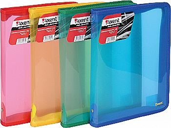 Папка на молнии А5-В5, цветная в ассортименте 1802-10 Axent Папка на молнии А5-В5, цветная в ассортименте 1802-10 Axent