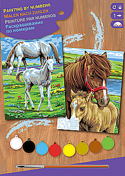 Набір для творчості Sequin Art Painting by numbers Junior-Pairs Коні, SA0215 Набір для творчості Sequin Art Painting by numbers Junior-Pairs Коні, SA0215