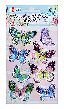 Набор декортивных 3D стикеров "Бабочки 2"100*150 мм, 741290
