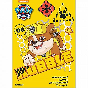 Картон цветн. двухсторонний 10 л/10 цв., A4 PAW, PAW19-255