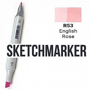 Маркер SKETCHMARKER, 2 пера: долото и тонкое, English Rose - Английская роза, SM-R53 Маркер SKETCHMARKER, 2 пера: долото и тонкое, English Rose - Английская роза, SM-R53