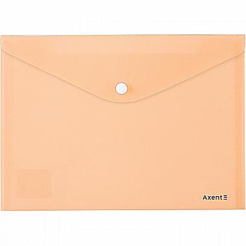 Папка на кнопке А5, Pastelini, персиковая 1522-42-A Axent Папка на кнопке А5, Pastelini, персиковая 1522-42-A Axent