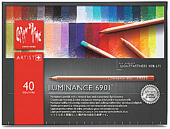 Набір перманентних олівців 40 кол. Caran d`Ache Luminance 6901 карт. бокс, 6901.740 Набір перманентних олівців 40 кол. Caran d`Ache Luminance 6901 карт. бокс, 6901.740