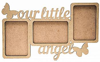 Заготовка Рамка "Our little angel", 1 шт, МДФ, 38*22*0,6 см, Rosa Talent (2) Заготовка Рамка "Our little angel", 1 шт, МДФ, 38*22*0,6 см, Rosa Talent (2)