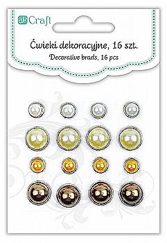 Брадси декоративні 16шт. Gold, DPCD-002 DpCraft Брадси декоративні 16шт. Gold, DPCD-002 DpCraft