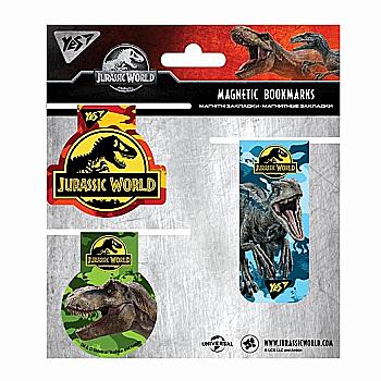 Закладки магнітні YES "Jurassic World" 3 шт, 707564