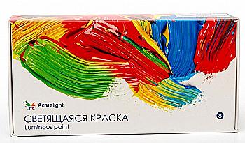 Краска светящаяся для творчества, 8 шт, AcmeLight Краска светящаяся для творчества, 8 шт, AcmeLight