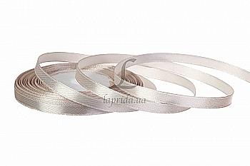 Лента атлас беживая 7 мм-23 м (172)