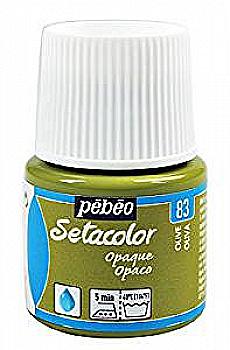 Фарба для світлих тканин Setacolor 45 мл непрозора, оливкова, 295-083 Pebeo Фарба для світлих тканин Setacolor 45 мл непрозора, оливкова, 295-083 Pebeo