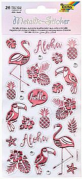 Наклейки металлизированные-2 9,5*17,5 см (1 л., 26 шт.), 19602 Folia Наклейки металлизированные-2 9,5*17,5 см (1 л., 26 шт.), 19602 Folia