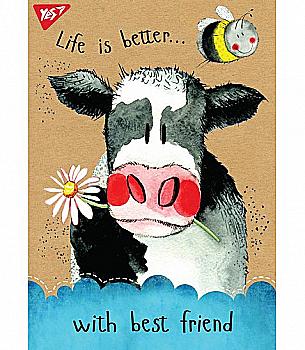 Блокнот B6 80 арк. кл. "Animattern" YES 891448