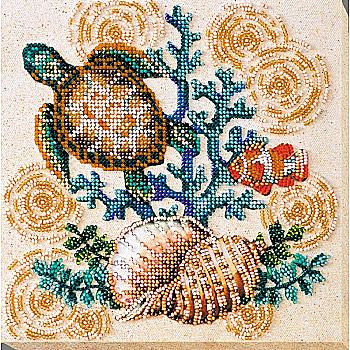 Набор-миди для вышивки бисером "Морские жители"