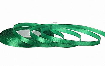 Лента атлас 7 мм-23 м, зеленая (19)