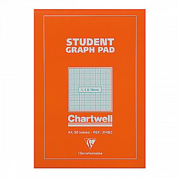 Міліметрівка-склейка А4 50 арк. Student Graph Pad, 70 г/м2, J14BZ Clairefontaine Міліметрівка-склейка А4 50 арк. Student Graph Pad, 70 г/м2, J14BZ Clairefontaine