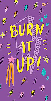 Блокнот 100*200 мм, 64 арк. "Burn it up!" YES, 151524