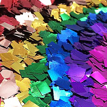 Конфетти квадратики металлик микс 100 гр, 3501-3370