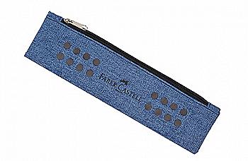 Пенал тканевый Grip 2001 55*215 мм с резинкой, синий, 573151 Faber-Castell Пенал тканевый Grip 2001 55*215 мм с резинкой, синий, 573151 Faber-Castell