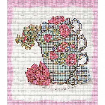 Вышивка бисером "Трио из фарфора" ВБ 1081