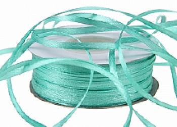 Стрічка атлас 3 мм-91 м, 54, м`ятно-зелений