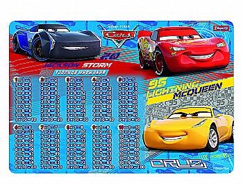 Подкладка для стола детская 1В "Cars" (табл.Умножения), 491471 Подкладка для стола детская 1В "Cars" (табл.Умножения), 491471