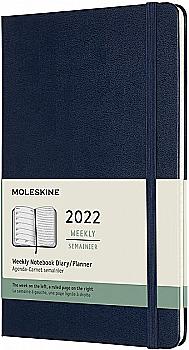 Щотижневик 2022 середній, сапфір, Moleskine, DHB2012WN3Y22 Щотижневик 2022 середній, сапфір, Moleskine, DHB2012WN3Y22