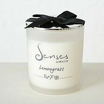 Аромасвеча в подсвечнике "Lemongrass" h=13 см/d=8,5 см с ароматом лемонграсса, белый, 1009113 Аромасвеча в подсвечнике "Lemongrass" h=13 см/d=8,5 см с ароматом лемонграсса, белый, 1009113