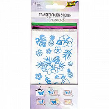 Наклейки из фольги "Tropical" 9,5*21,5 см (1 л., 19 шт.), 17201 Folia Наклейки из фольги "Tropical" 9,5*21,5 см (1 л., 19 шт.), 17201 Folia