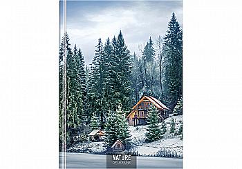 Блокнот А4 96 арк, клітинка, тверда обкладинка, "Nature of Ukraine", зима, O20378-12 Блокнот А4 96 арк, клітинка, тверда обкладинка, "Nature of Ukraine", зима, O20378-12