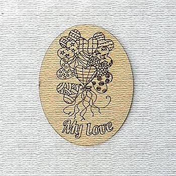 Заготівка дерев`яна Магніт №1,2, 2-063 Заготівка дерев`яна Магніт №1,2, 2-063