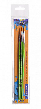 Набор из 3-х кистей "Smart Line" синтетика круглая 1, 3, 5, ZB.6966SR-3 Набор из 3-х кистей "Smart Line" синтетика круглая 1, 3, 5, ZB.6966SR-3