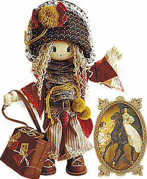 Набор для шитья куклы Миледи (каркасна), 18*45, К1026