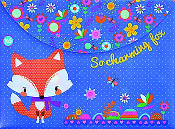 Папка-конверт на кнопці А4 "Charming animals", 1 Вересня, 491341