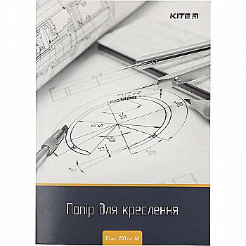 Бумага для черчения А4, 10 листов, 200г / м2, K18-269 Бумага для черчения А4, 10 листов, 200г / м2, K18-269