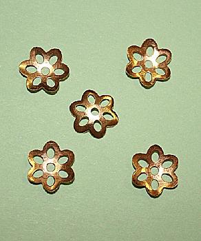 Обіймач для намистин Квітка 9*2 мм золото, ТМ "Чарівна мить" Обіймач для намистин Квітка 9*2 мм золото, ТМ "Чарівна мить"