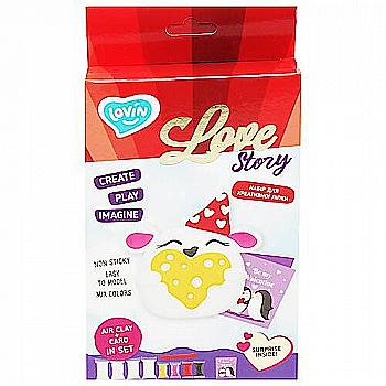 Набір для ліплення з повітряним пластиліном Love story "Мишка", 70118 Набір для ліплення з повітряним пластиліном Love story "Мишка", 70118