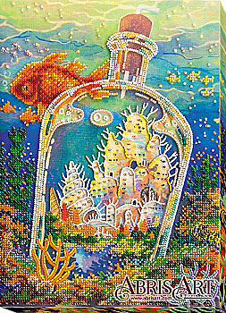 Набір для вишивки бісером  "Чудо-місто", AB-576  Набір для вишивки бісером  "Чудо-місто", AB-576