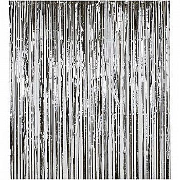 Декор фольгированный, серебряный, 1*2 м, 1505-1696