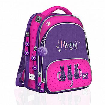 Рюкзак шкільний YES S-30 Juno ultra "Stylish kitties", бузковий, 555478 Рюкзак шкільний YES S-30 Juno ultra "Stylish kitties", бузковий, 555478