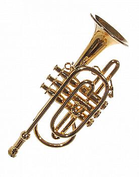 Подвеска новогодняя Корнет 9 см, 43626 ТМ "SHISHI"