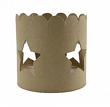 Заготівка з пап`є-маше Свічник "Зірка" 12*12*12 см, HD033O ТМ "Clairefontaine"