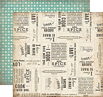 Бумага 30*30 Baking Words, CBHL23005