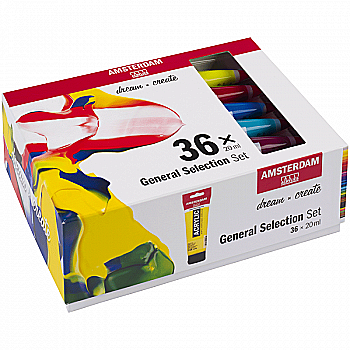 Набір акрилових фарб Amsterdam General Selection, 36*20 мл, Royal Talens Набір акрилових фарб Amsterdam General Selection, 36*20 мл, Royal Talens