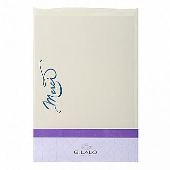 Набір з подвійної карти-загот. 107*152 мм 350 г/м2 "Merci" та конв. С6, кремовий, 60501L