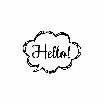 Штамп Hello! / Привет!, ARTHB781 ТМ "Artemio"