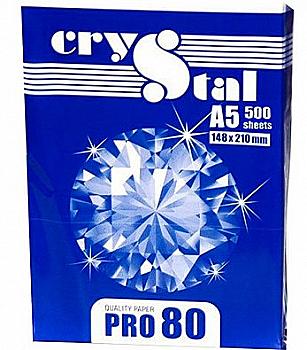 Папір А5 500 арк. 80 г/м2 Crystal Pro, 16.7075 Папір А5 500 арк. 80 г/м2 Crystal Pro, 16.7075