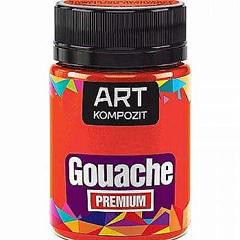 Гуаш художня "Premium" 60 мл, Кадмій помаранчевий, ART Kompozit Гуаш художня "Premium" 60 мл, Кадмій помаранчевий, ART Kompozit