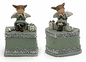 Скринька з фігуркою Дівчинка-ангел, (2 види), 559-158