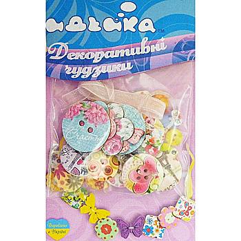 Набор деревянных пуговиц "Французские мечты", 97054