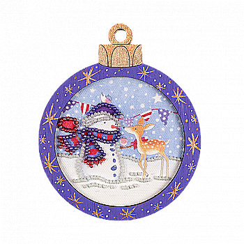 Ялинкова іграшка дерев`яна для вишивання бісером, FLE-008 Ялинкова іграшка дерев`яна для вишивання бісером, FLE-008