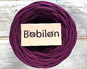 Пряжа трикотажна Bobilon Mini (5-7 мм), сливовий Пряжа трикотажна Bobilon Mini (5-7 мм), сливовий